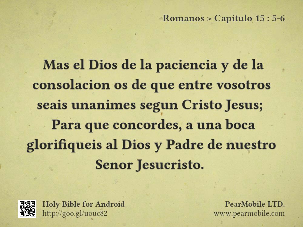 Romanos, Capítulo 15:5-6